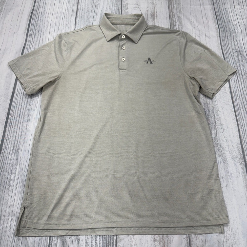 Southern Tide Polo Shirt L Gray Short Sleeve Golf Avalon‎ Beach Mens